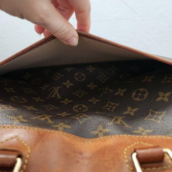 Authentic Vintage Louis Vuitton Deauville Bag Monogram Canvas 90s Retro Luxury - Picture 13 of 16
